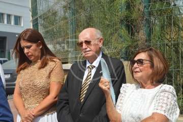 Acto de descubrimiento de la placa de la calle de Farmacéutico Francisco Artiles Betancor (Foto TA)